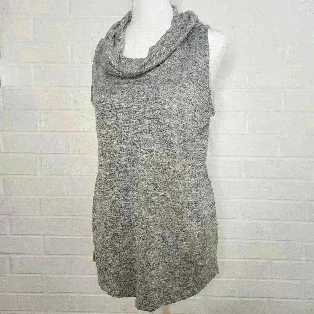 Lou & Grey for LOFT women's cowl neck sweater tank top size medium - Picture 3 of 6